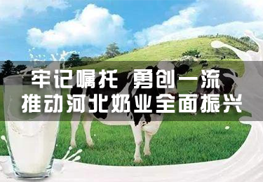牢記囑托 勇創(chuàng)一流 推動河北奶業(yè)全面振興