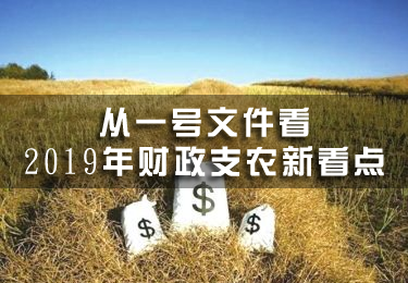 從一號(hào)文件看2019年財(cái)政支農(nóng)新看點(diǎn)