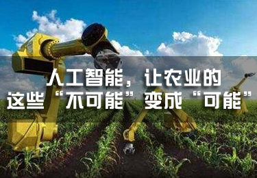 人工智能，讓農業的這些“不可能”變成“可能”
