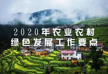 2020年農(nóng)業(yè)農(nóng)村綠色發(fā)展工作要點(diǎn)